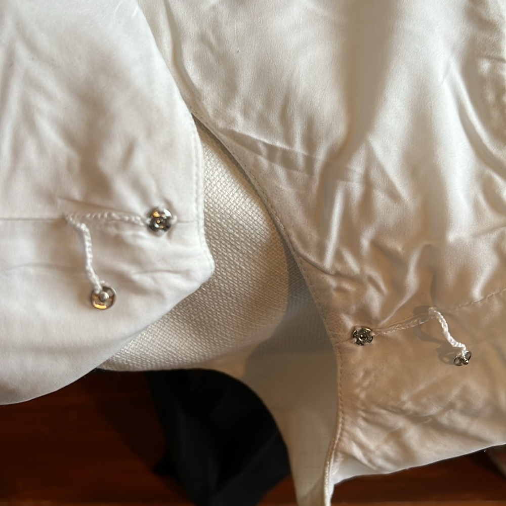 Anne Klein white & tan sleeveless career dress size 6. - Picture 8 of 9